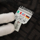 FENDI Zucca Canvas Best Jacket Black Brown Auth am9854V-12