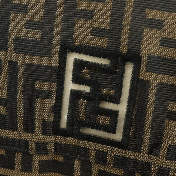 FENDI Zucca Canvas Best Jacket Black Brown Auth am9854V
