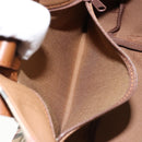 Burberrys Nova Check Hand Bag Canvas Beige Gold Auth am9855-19