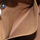 Burberrys Nova Check Hand Bag Canvas Beige Gold Auth am9855-20