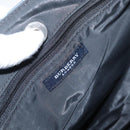 BURBERRY Nova Check Tote Bag Nylon Blue Silver Auth am9857-14