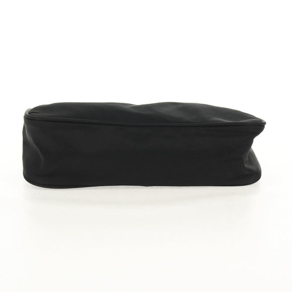 PRADA Accessory Pouch Nylon Black Silver Auth am9858V