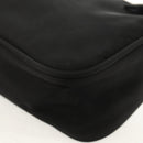 PRADA Accessory Pouch Nylon Black Silver Auth am9858V-14