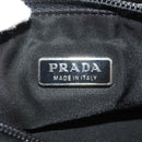 PRADA Accessory Pouch Nylon Black Silver Auth am9858V-17