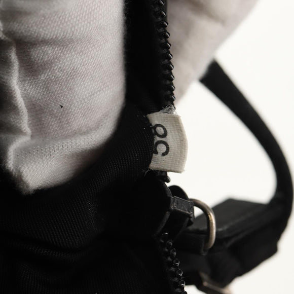 PRADA Accessory Pouch Nylon Black Silver Auth am9858V