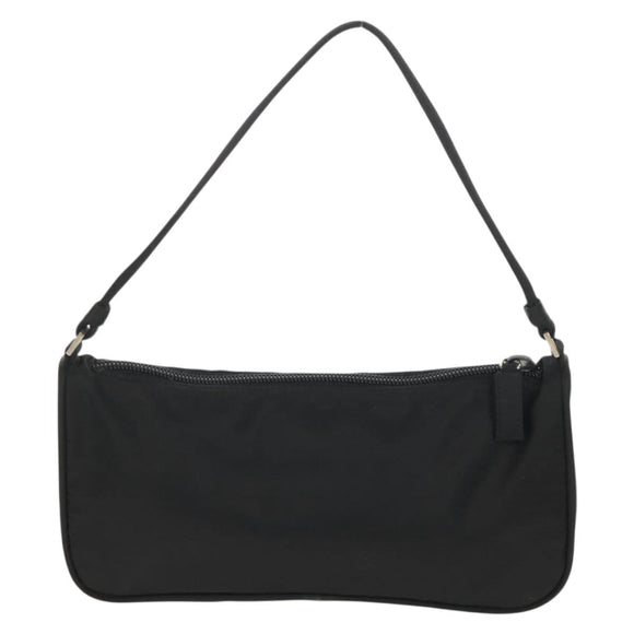 PRADA Accessory Pouch Nylon Black Silver Auth am9858V