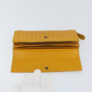 BOTTEGA VENETA INTRECCIATO Long Wallet Leather Yellow Auth am9863-12