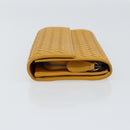 BOTTEGA VENETA INTRECCIATO Long Wallet Leather Yellow Auth am9863-5