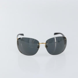 CHANEL Sunglasses plastic Black CC Auth am9868 - 0