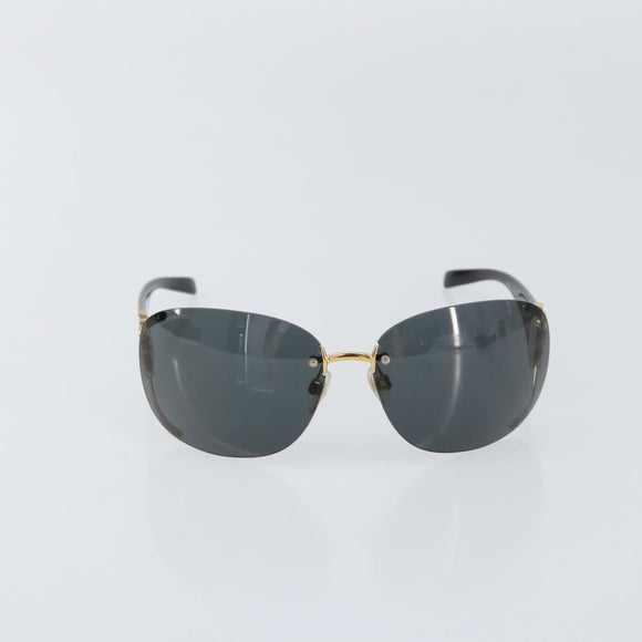 CHANEL Sunglasses plastic Black CC Auth am9868