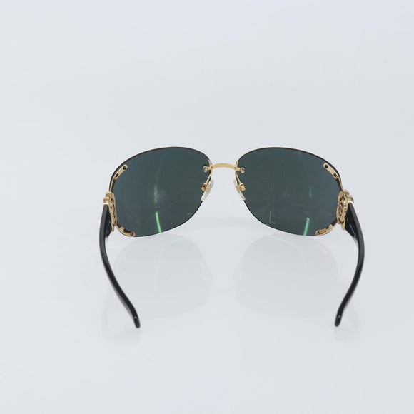 CHANEL Sunglasses plastic Black CC Auth am9868