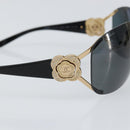 CHANEL Sunglasses plastic Black CC Auth am9868-8