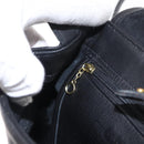 Coach Backpack Leather Black Gold Auth am9869-22