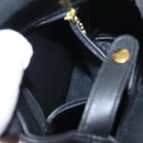 Coach Backpack Leather Black Gold Auth am9869-23