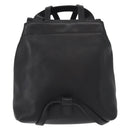 Coach Backpack Leather Black Gold Auth am9869-3