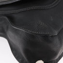 Chloe Marcie Hand Bag Leather Black Gold Auth am9872-10