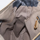 Chloe Marcie Hand Bag Leather Black Gold Auth am9872-20