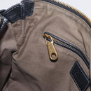 Chloe Marcie Hand Bag Leather Black Gold Auth am9872-21