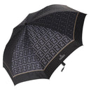 FENDI Zucca Canvas Folding Umbrella Navy Auth am9873-1