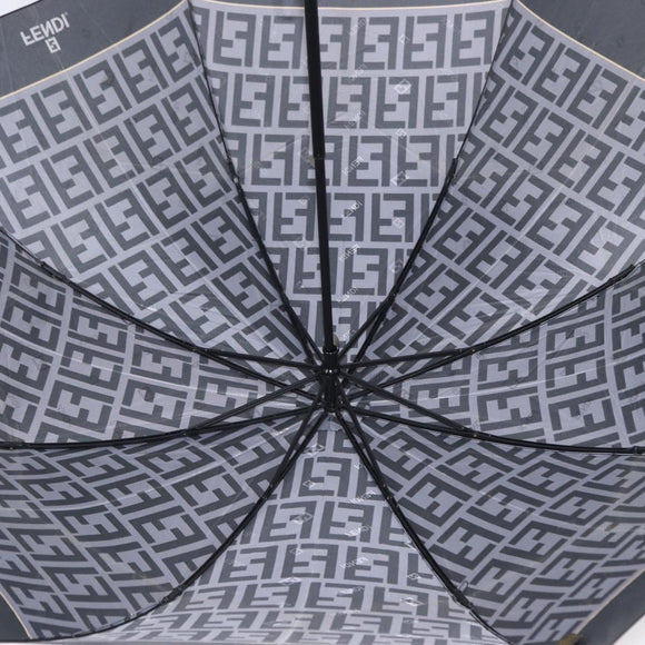 FENDI Zucca Canvas Folding Umbrella Navy Auth am9873