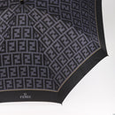 FENDI Zucca Canvas Folding Umbrella Navy Auth am9873-6