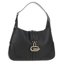 GUCCI Shoulder Bag Leather Black Silver 130779 Auth am9875V-1