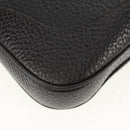 GUCCI Shoulder Bag Leather Black Silver 130779 Auth am9875V-15