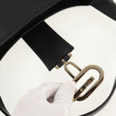 GUCCI Shoulder Bag Leather Black Silver 130779 Auth am9875V-9