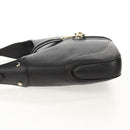 GUCCI Shoulder Bag Leather Black Silver 130779 Auth am9875V-3