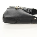 GUCCI Shoulder Bag Leather Black Silver 130779 Auth am9875V-4