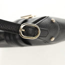 GUCCI Shoulder Bag Leather Black Silver 130779 Auth am9875V-8