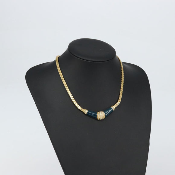 Christian Dior Necklace metal Gold Auth am9877