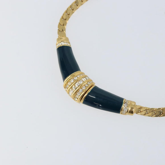 Christian Dior Necklace metal Gold Auth am9877