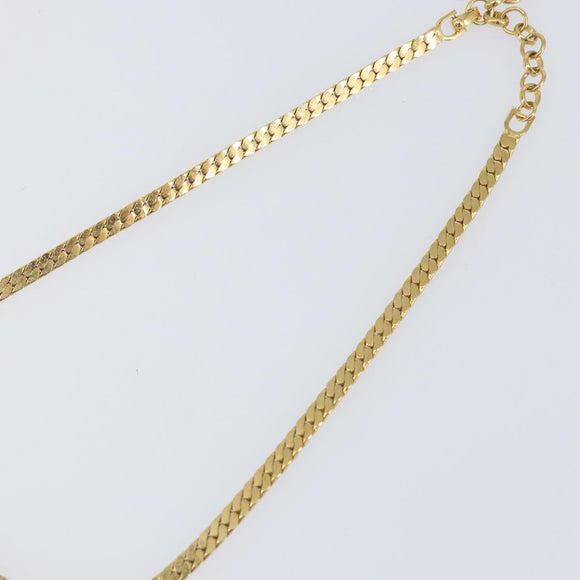 Christian Dior Necklace metal Gold Auth am9877