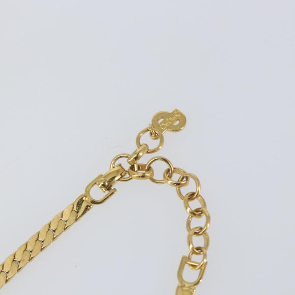 Christian Dior Necklace metal Gold Auth am9877