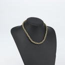 Christian Dior Necklace metal Gray Gold Auth am9878-11