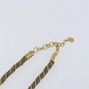 Christian Dior Necklace metal Gray Gold Auth am9878-5