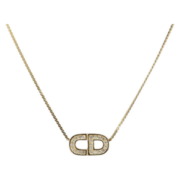 Christian Dior Necklace metal Gold Auth am9879
