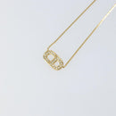 Christian Dior Necklace metal Gold Auth am9879-3