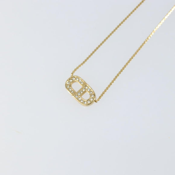 Christian Dior Necklace metal Gold Auth am9879