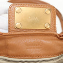 Chloe Paddington Hand Bag Leather Brown Silver gold Auth am9880V-18