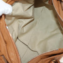 Chloe Paddington Hand Bag Leather Brown Silver gold Auth am9880V-19