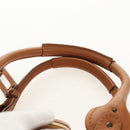 Chloe Paddington Hand Bag Leather Brown Silver gold Auth am9880V-8