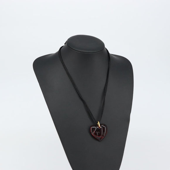 Baccarat Necklace Red Auth am9881