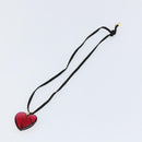 Baccarat Necklace Red Auth am9881-7