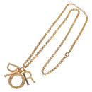 Christian Dior Necklace metal Gold Auth am9882V-2