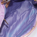 ETRO Paisley Hand Bag PVC Leather 2way Pink Gold Auth am9887-11