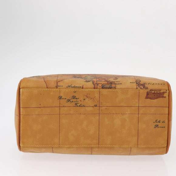 PRIMA CLASSE Mini Boston Bag 2way Beige Gold Auth am9889