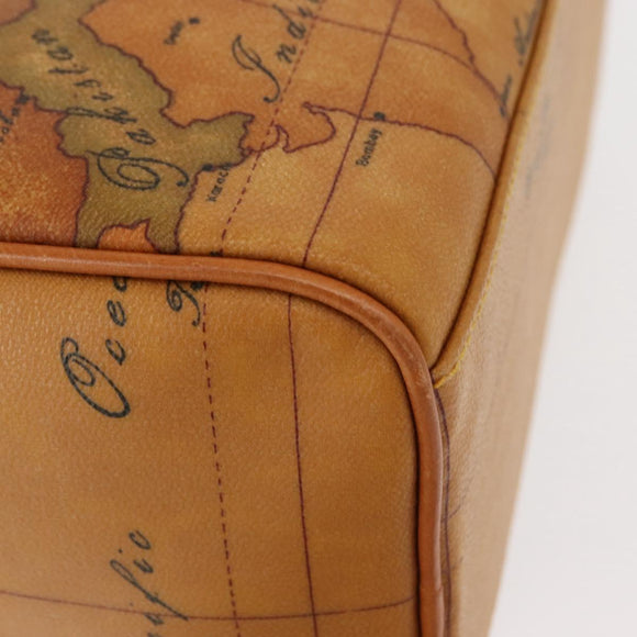 PRIMA CLASSE Mini Boston Bag 2way Beige Gold Auth am9889