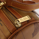 PRIMA CLASSE Mini Boston Bag 2way Beige Gold Auth am9889-17